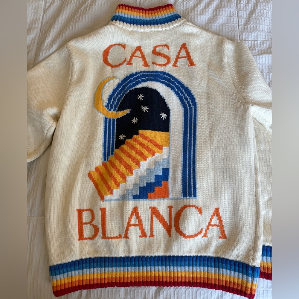 Casablanca Casa Club Intarsia Knit Jacket - Picture 6 of 8